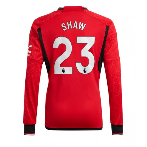 Manchester United Luke Shaw #23 Domaci Dres 2023-24 Dugi Rukav